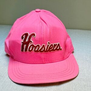 Vintage Day Glow Neon Pink Indiana University Hoosiers Hat Cap